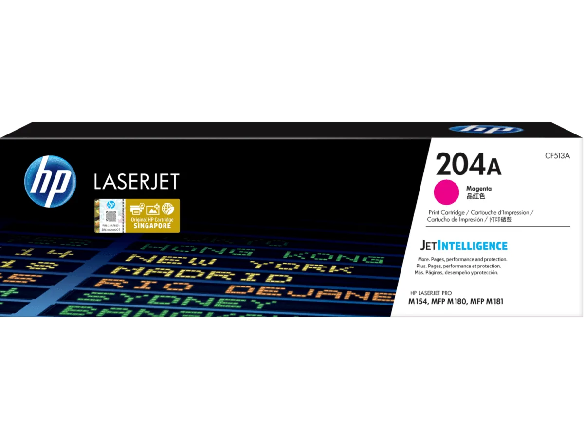 HP 204A Magenta Original LaserJet Toner Cartridge CF513A