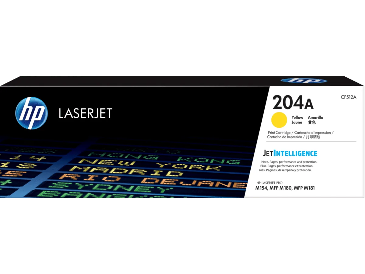 HP 204A Yellow Original LaserJet Toner Cartridge CF512A