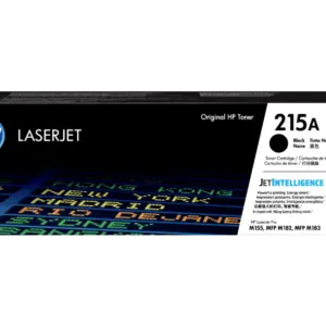 HP 215A Black Original LaserJet Toner Cartridge W2310A standard capacity toner cartridge.