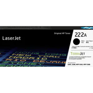HP 222A Black Original LaserJet Toner Cartridge W2220A standard capacity toner cartridge