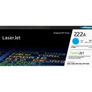 HP 222A Cyan Original LaserJet Toner Cartridge W2221A standard capacity cyan toner