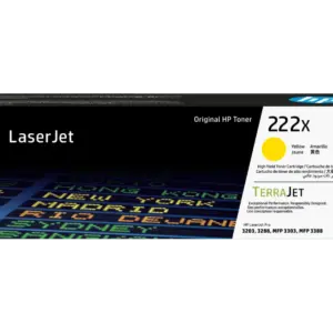 HP 222X High Yield Yellow Original LaserJet Toner Cartridge