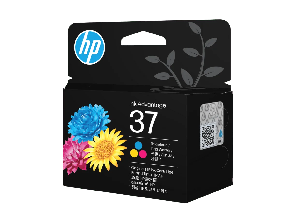 HP 37 Tri-color Original Ink Cartridge