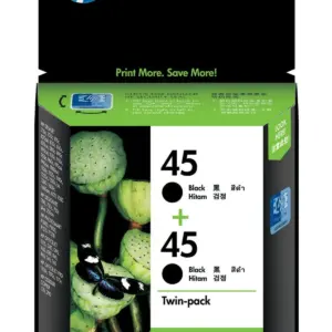 HP 45 2-pack Black Original Ink Cartridges CC625AA