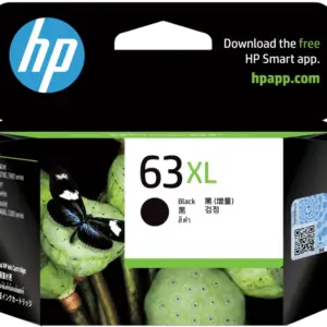 HP 63XL High Yield Black Original Ink Cartridge F6U64AA