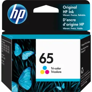 HP 65 Tri-color Original Ink Cartridge N9K01AA standard capacity dye-based ink cartridge