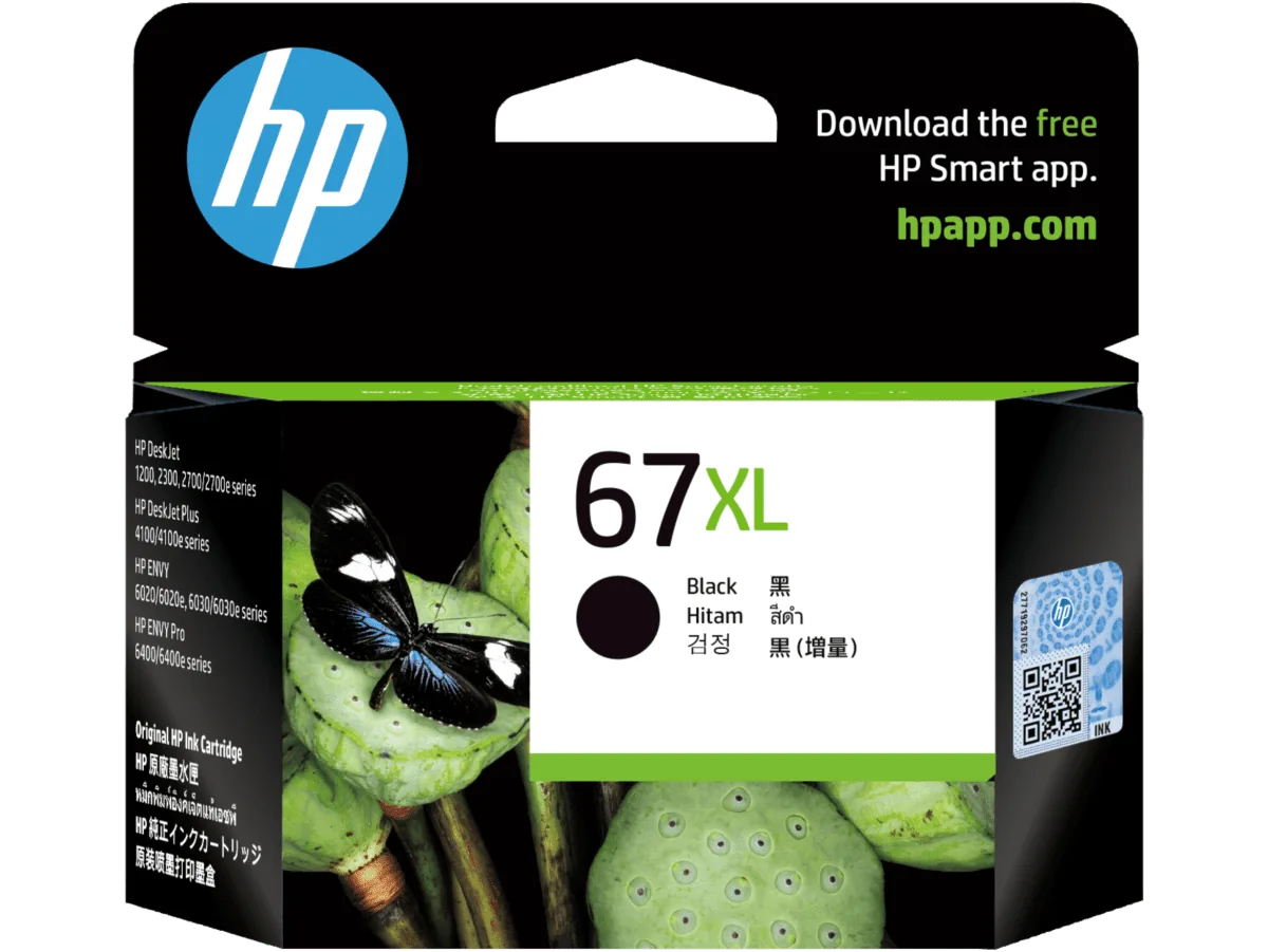 HP 67XL High Yield Black Original Ink Cartridge