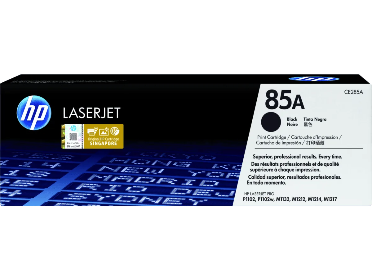 HP 85A Black Original LaserJet Toner Cartridge order code CE285A