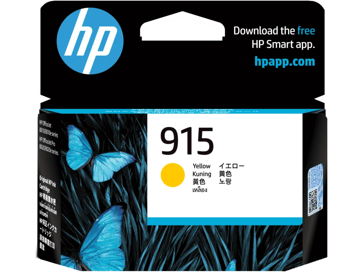 HP 915 Yellow Original Ink Cartridge (3YM17AA) image