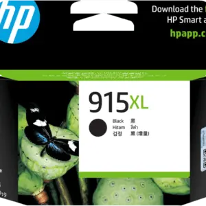 HP 915XL High Yield Black Original Ink Cartridge (3YM22AA)