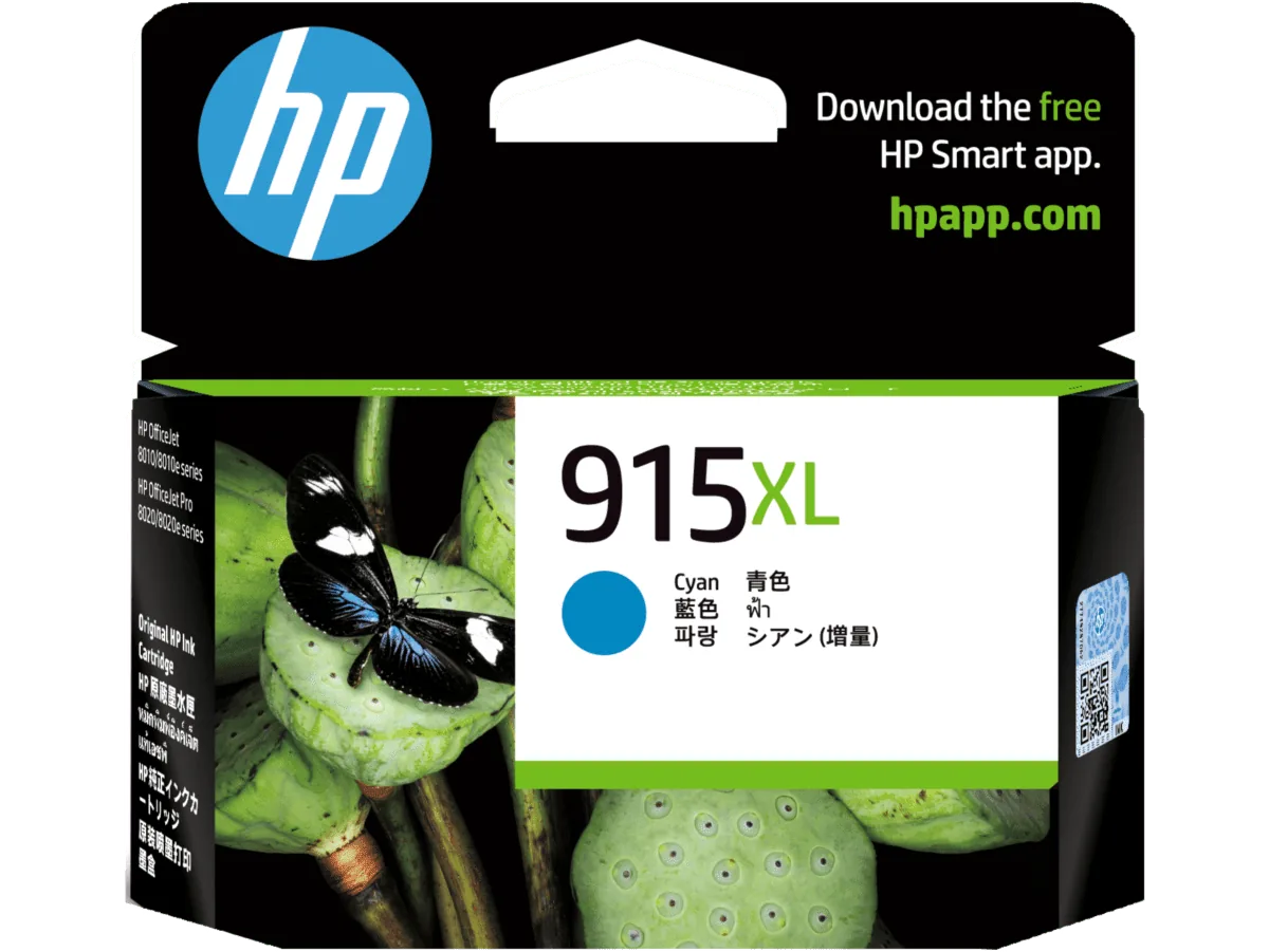HP 915XL High Yield Cyan Original Ink Cartridge