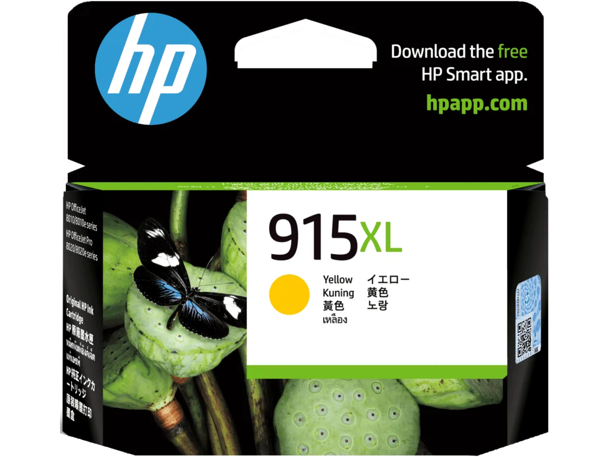 HP 915XL High Yield Yellow Original Ink Cartridge primary view
