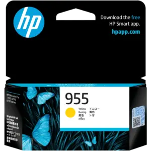 HP 955 Yellow Original Ink Cartridge L0S57AA standard capacity yellow ink cartridge