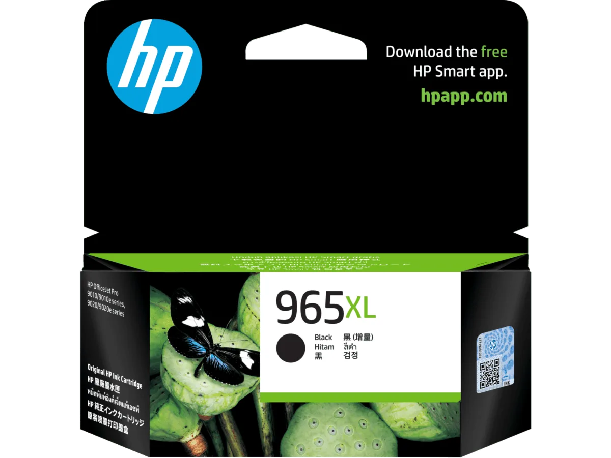 HP 965XL High Yield Black Original Ink Cartridge (3JA84AA)