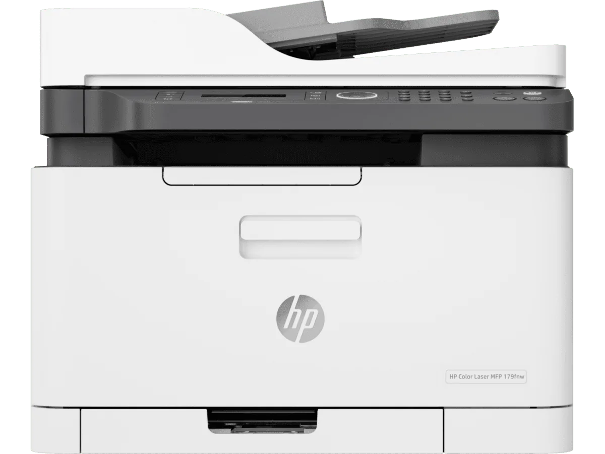 Primary view of the HP Color Laser MFP 179fnw multifunction printer unit.