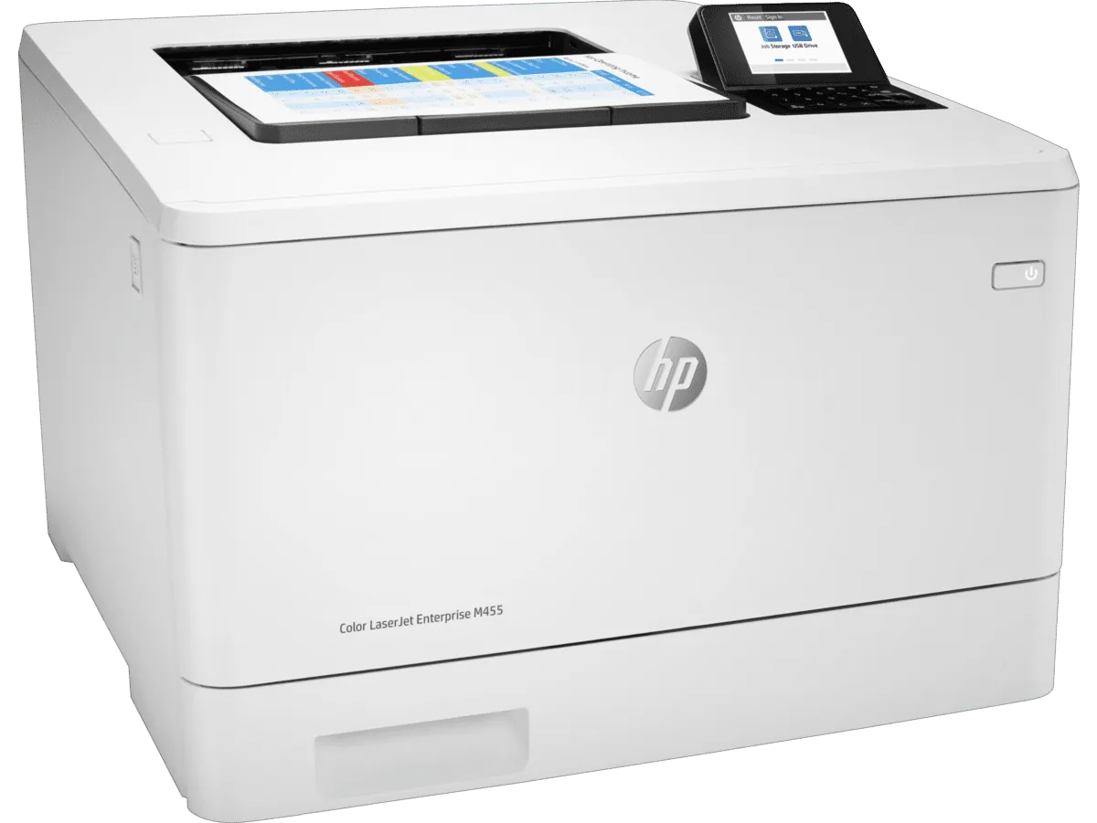 HP Color LaserJet Enterprise M455dn Printer detail view 1