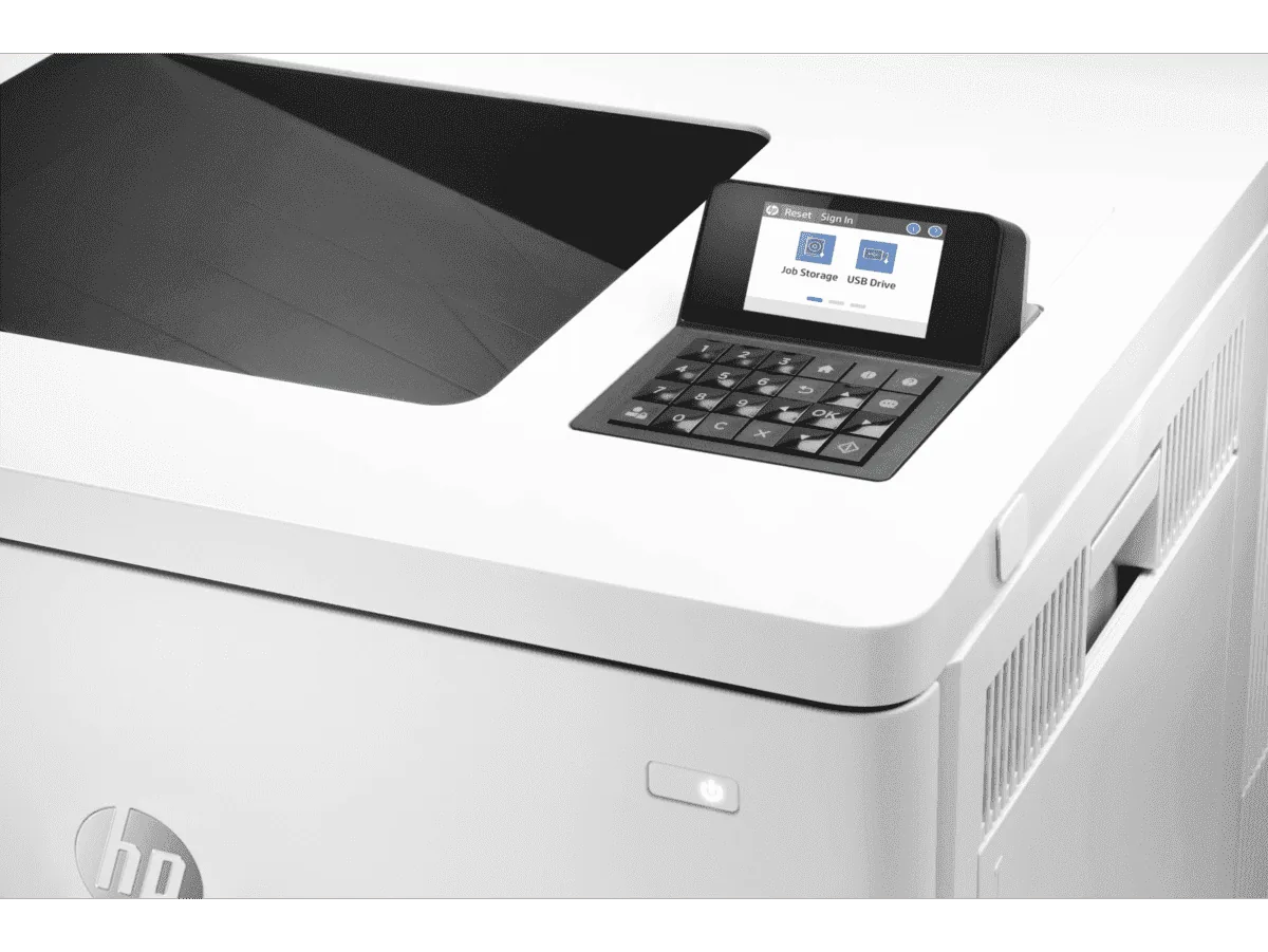 HP Color LaserJet Enterprise M554dn Printer detail view 4