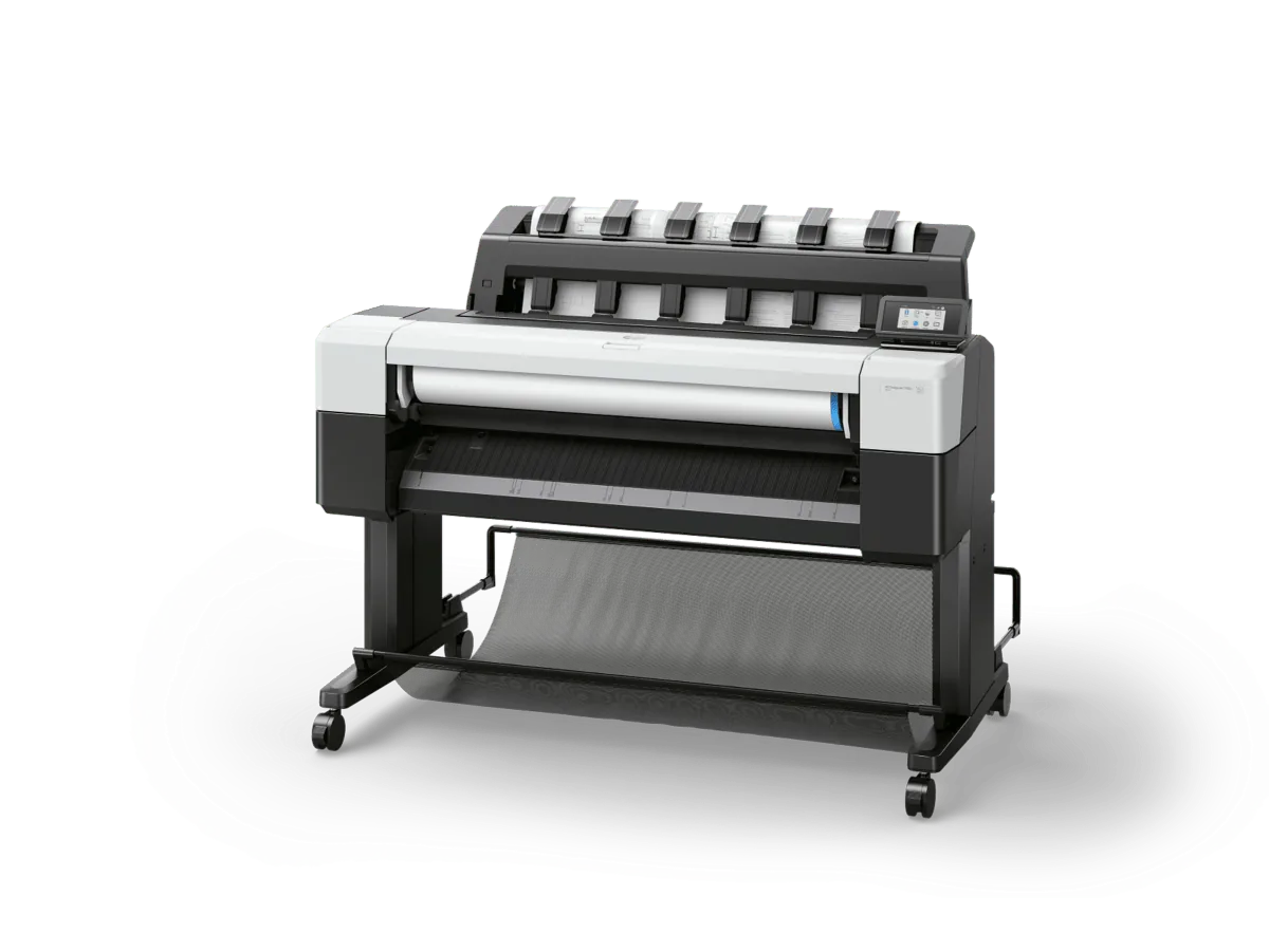 HP DesignJet T1600 36-in PostScript Printer Plus Edition side view