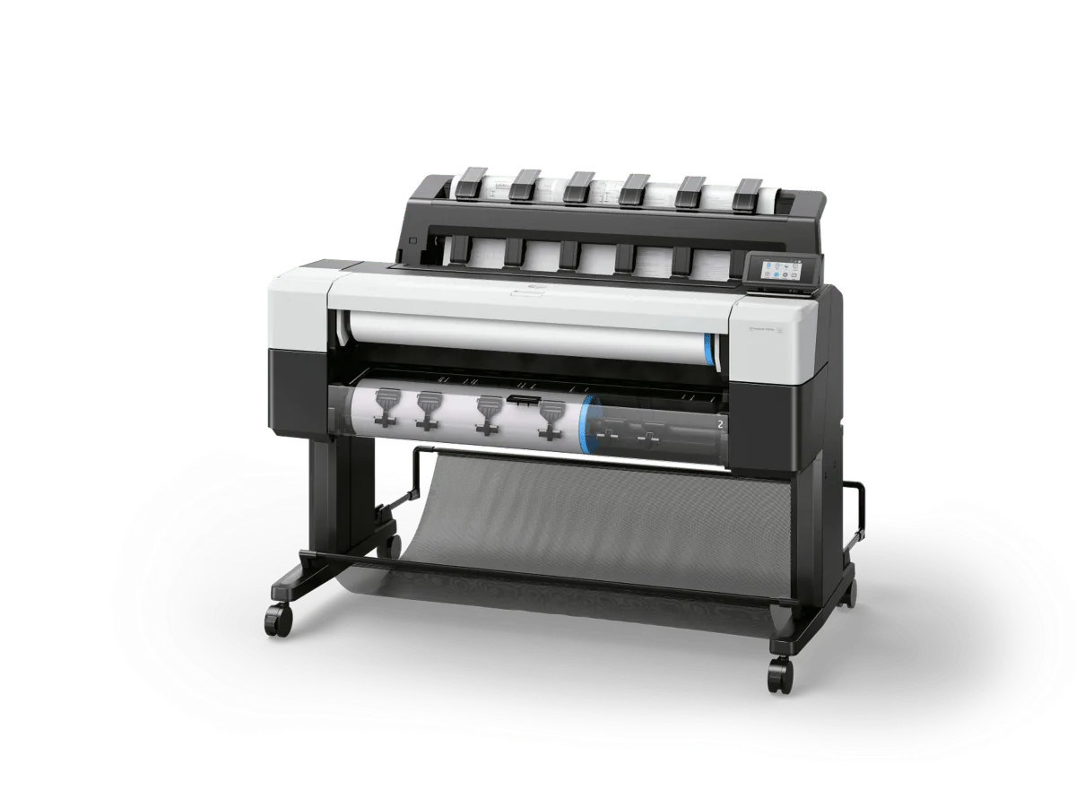 HP DesignJet T1600dr 36-in PostScript Printer Plus Edition side view