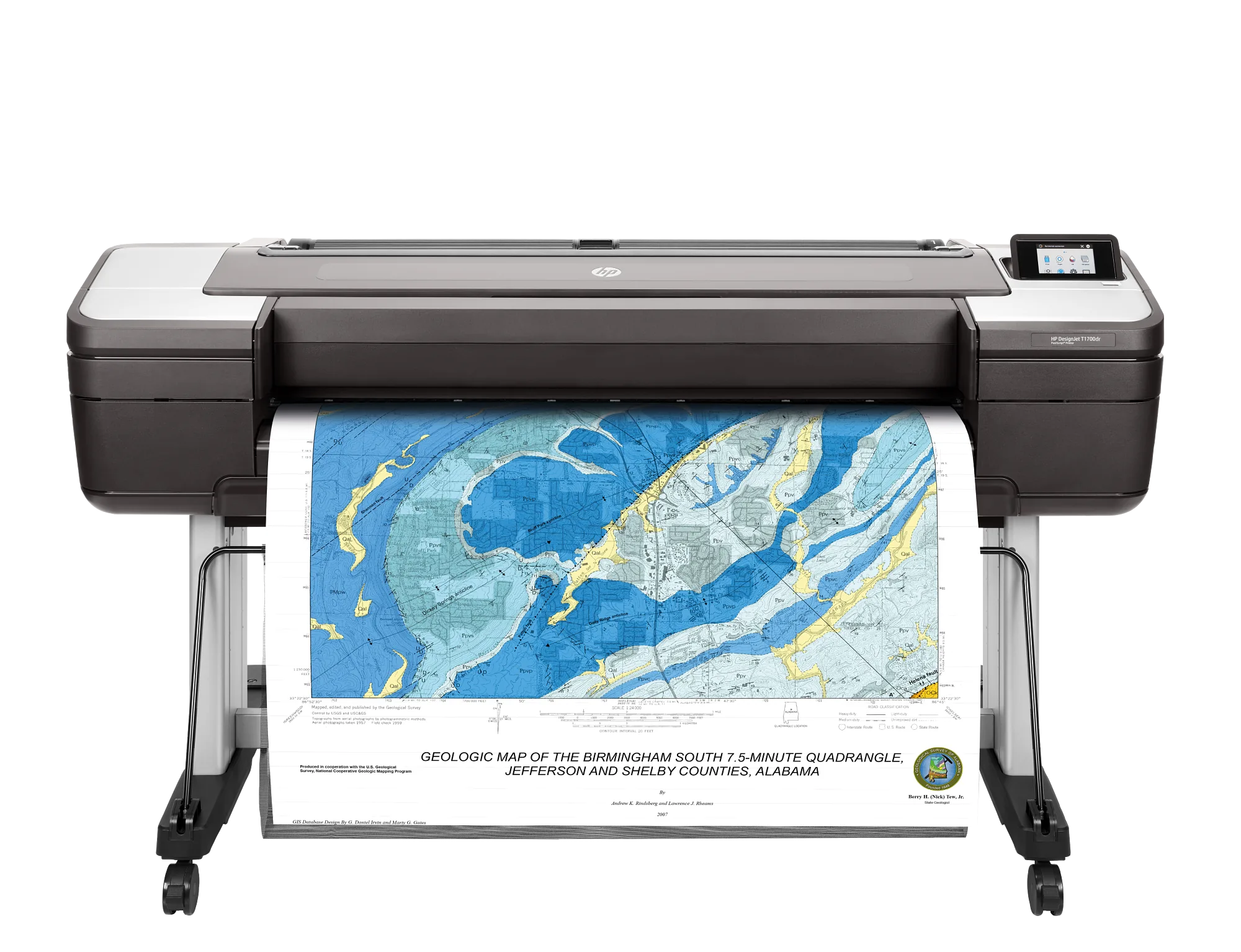 HP DesignJet T1700dr 44-in PostScript Printer large format printer