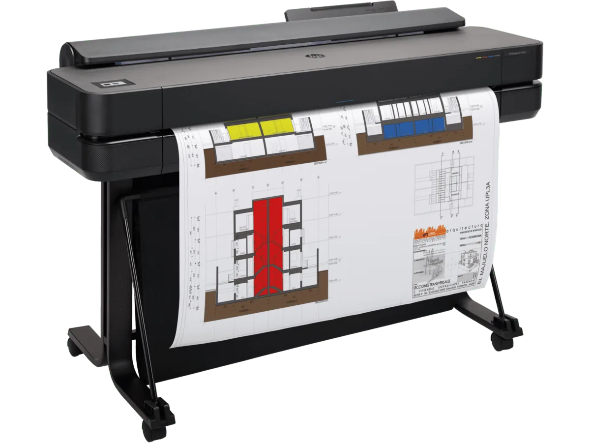 HP DesignJet T650 36-in Printer detail view 1