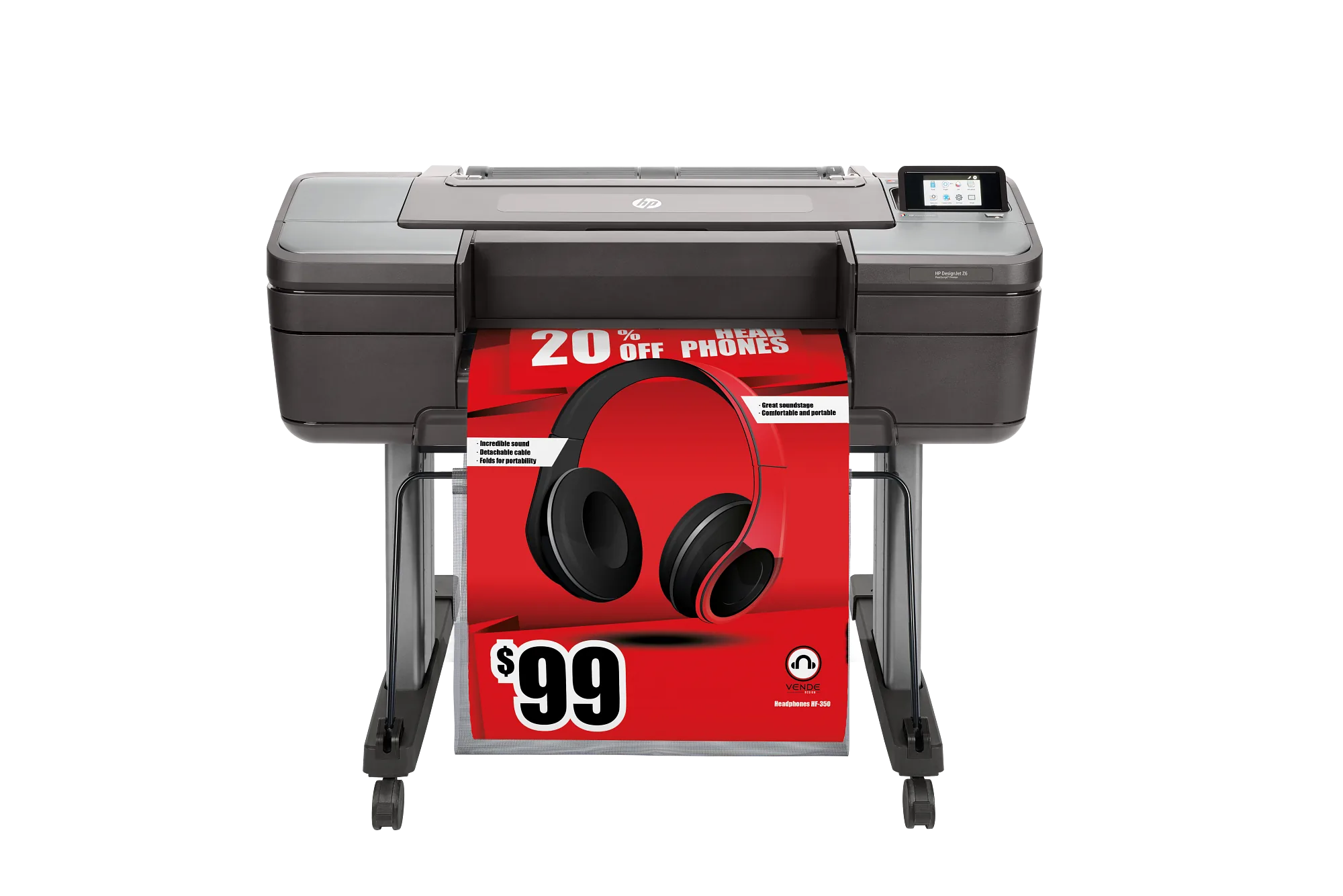 HP DesignJet Z6 24-in PostScript Printer Plus Edition large format printer