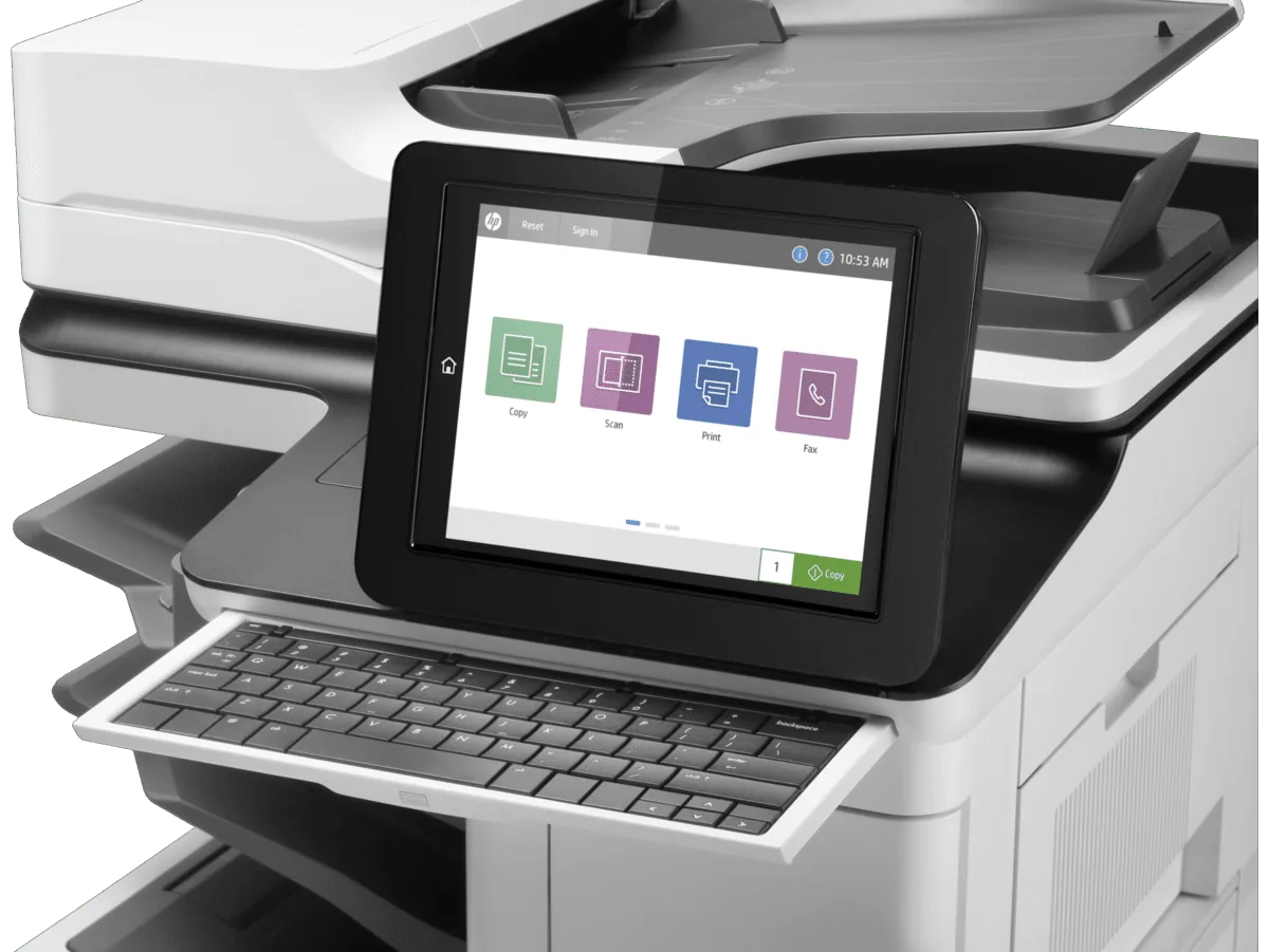 HP LaserJet Enterprise Flow MFP M635z Printer detail view 2