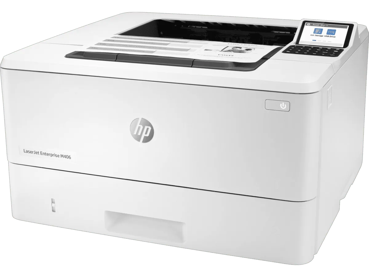 HP LaserJet Enterprise M406dn Printer product view 2