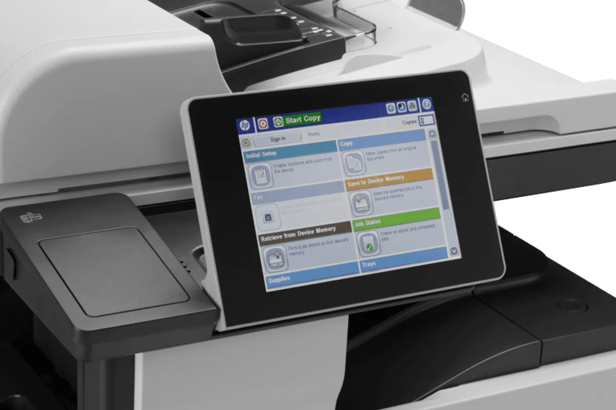 HP LaserJet Enterprise MFP M725dn Printer detail view 3