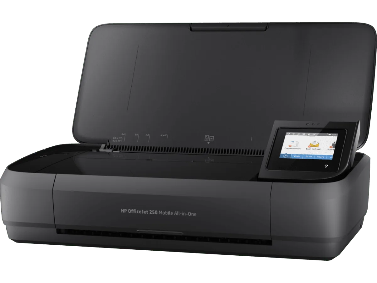 HP OfficeJet 250 Mobile All-in-One Printer side profile view shot 2.