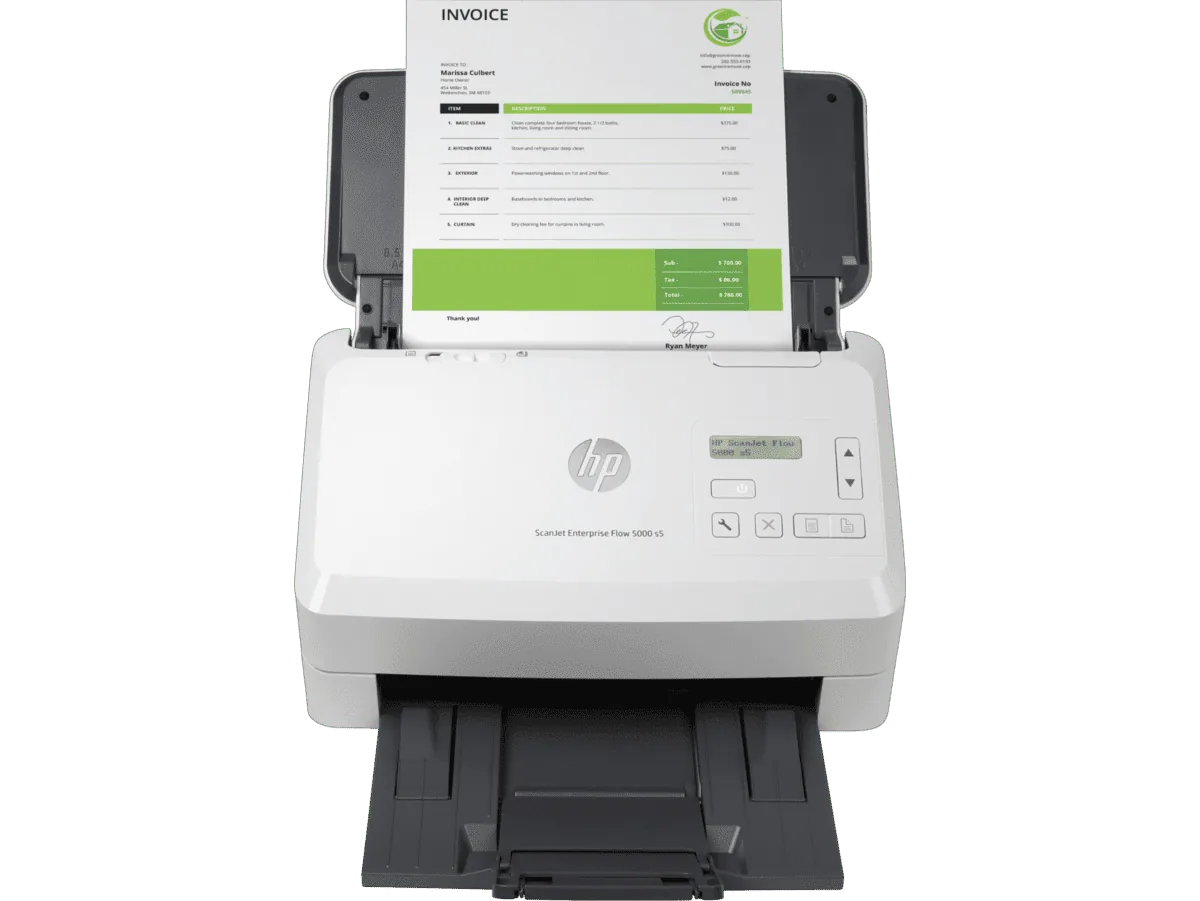HP ScanJet Enterprise Flow 5000 s5 Sheetfed Scanner primary product image