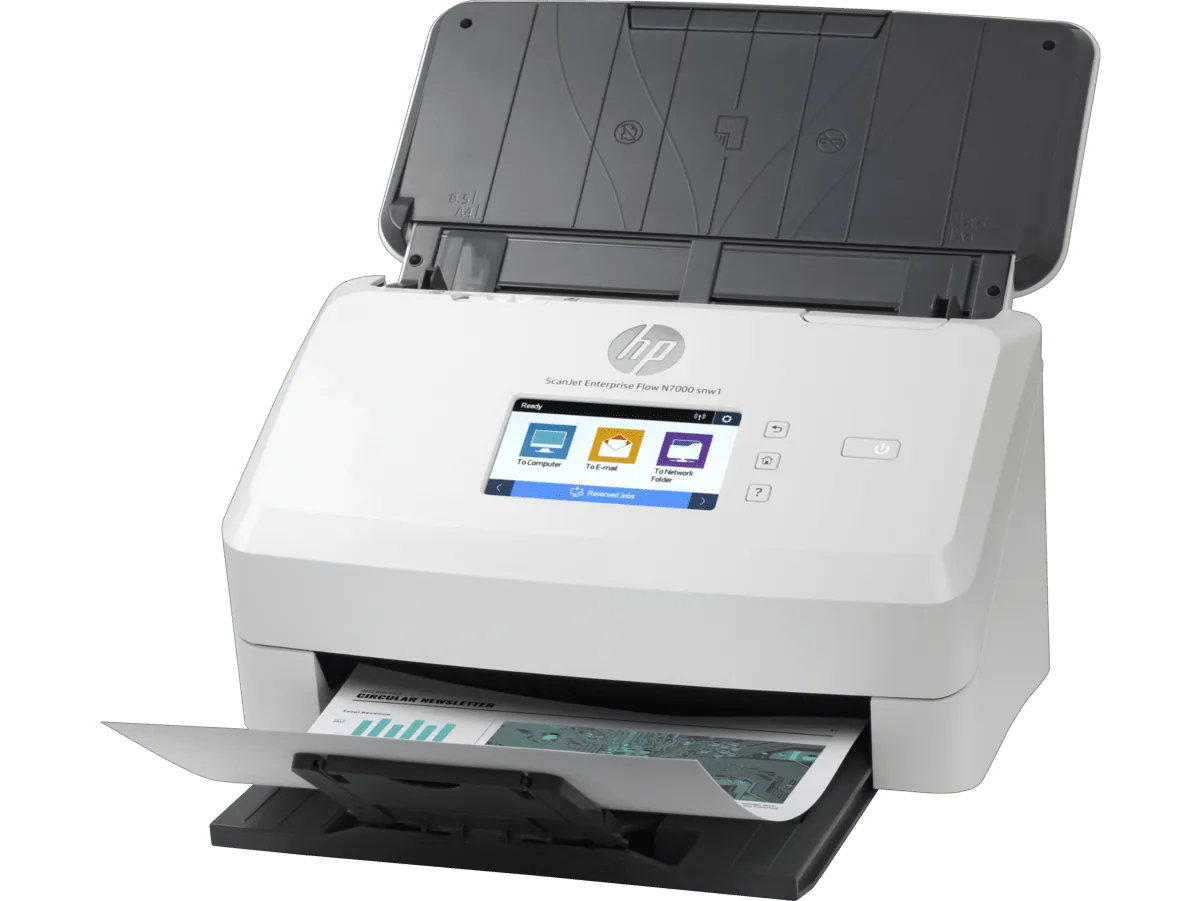 HP ScanJet Enterprise Flow N7000 snw1 Sheetfed Scanner product view 2