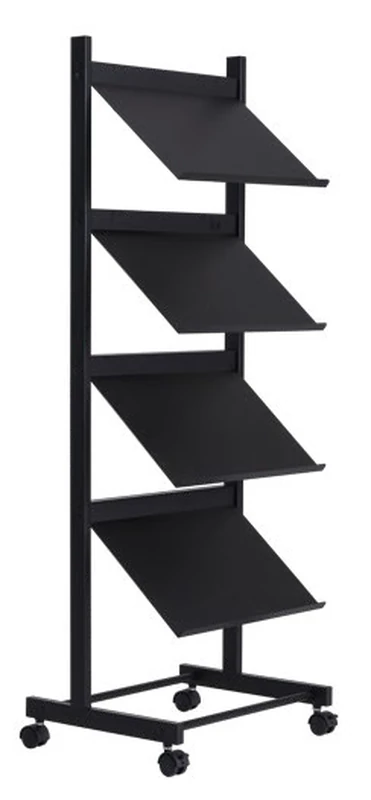 WriteBest Magazine Rack MR1601 - front perspective and display tier layout