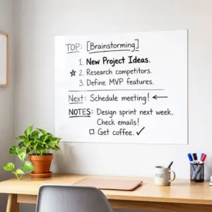 WriteBest Self-Adhesive Whiteboard Sticker MSS15