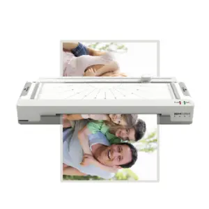 Biosystem 260D white A4 laminator with photo pouch and integrated cutting guide