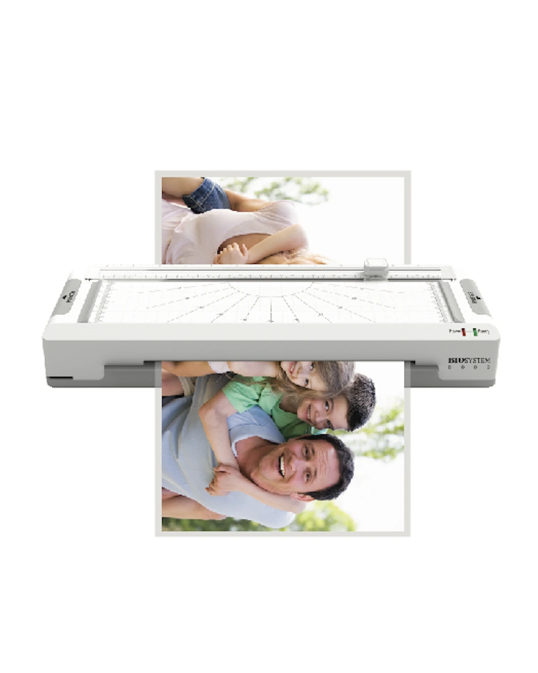 Biosystem 260D white A4 laminator with photo pouch and integrated cutting guide
