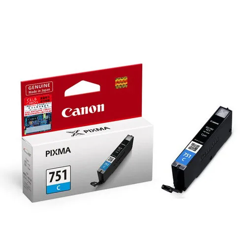 Canon CLI-751 C cyan ink cartridge variant image for compatible PIXMA printers.