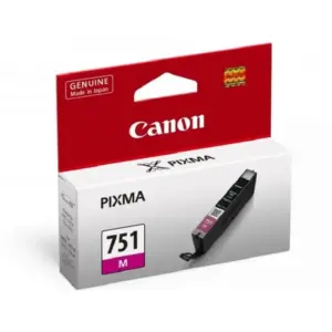 Canon CLI-751 M (Magenta) dye-based magenta ink cartridge for Canon PIXMA inkjet printers.