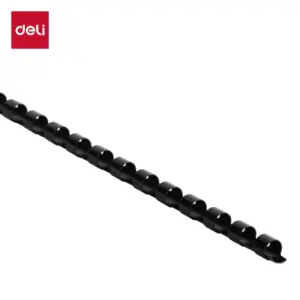Deli ET302 black plastic binding comb with 21 rings