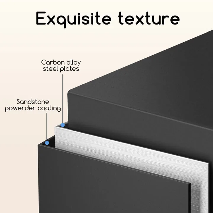 Deli ET534 digital safe body edge close-up