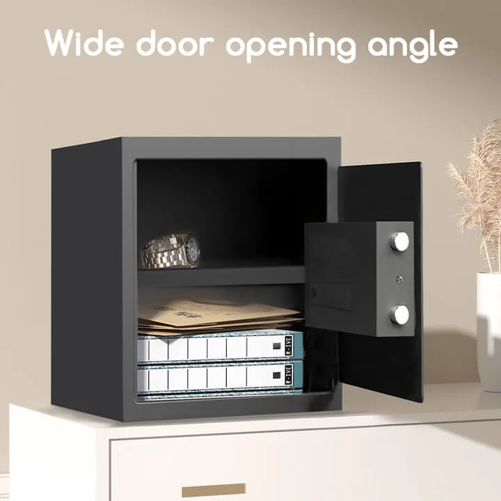 Deli ET534 digital safe wide door opening view