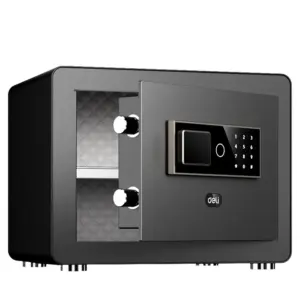 Deli ET570 digital safe shown in an angled view