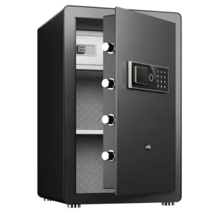 Deli ET572 digital safe shown in an angled view