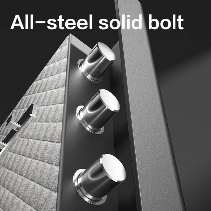 Deli ET593 automatic door safe lock bolts close-up