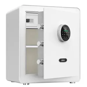 Deli ET634 fingerprint safe door open front view