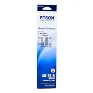 Epson C13S015516 black ribbon cartridge for LX-300, LX-300+, LX-300+II