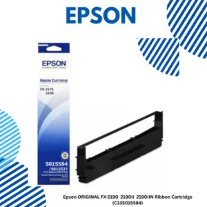 Epson C13S015584 black ribbon cartridge for FX-2190, FX-2190II, FX-2190IIN