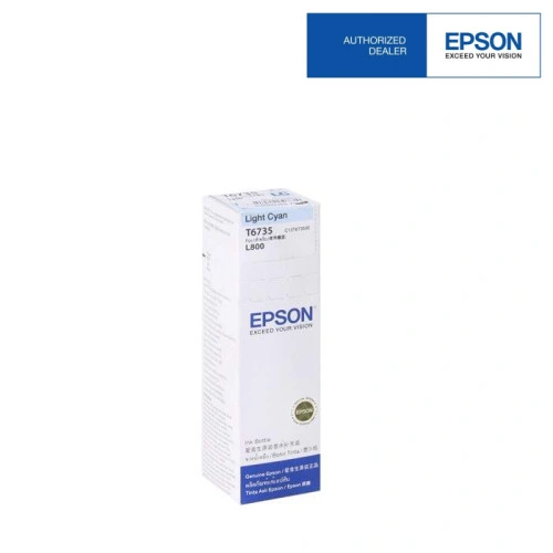 Epson T673 Light Cyan ink bottle — product view 1