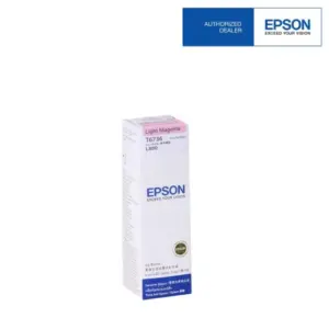 Epson T673 Light Magenta ink bottle — product view 1