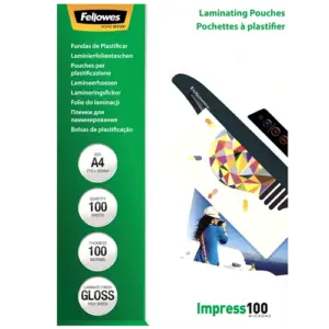 Fellowes A4 Glossy Laminating Pouches product view